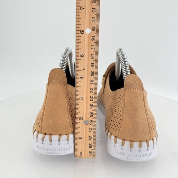 Ilse Jacobsen Women Tulip Bit Platform Slip On Shoe Size 41 11 Taupe Gold Loafer - Picture 8 of 15